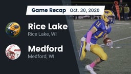 Recap: Rice Lake  vs. Medford  2020