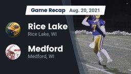 Recap: Rice Lake  vs. Medford  2021