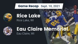 Recap: Rice Lake  vs. Eau Claire Memorial  2021