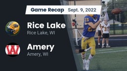 Recap: Rice Lake  vs. Amery  2022