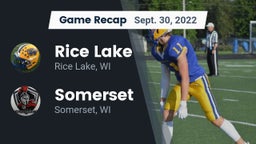 Recap: Rice Lake  vs. Somerset  2022