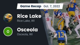 Recap: Rice Lake  vs. Osceola  2022