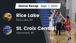 Recap: Rice Lake  vs. St. Croix Central  2023