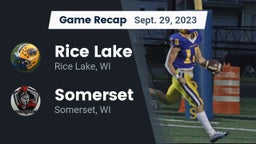 Recap: Rice Lake  vs. Somerset  2023