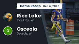 Recap: Rice Lake  vs. Osceola  2023
