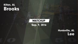 Matchup: Brooks  vs. Lee  2016