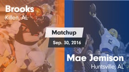 Matchup: Brooks  vs. Mae Jemison  2016
