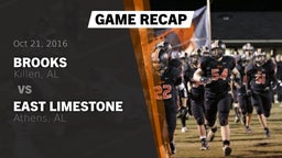 Recap: Brooks  vs. East Limestone  2016