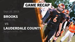 Recap: Brooks  vs. Lauderdale County  2015