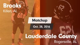 Matchup: Brooks  vs. Lauderdale County  2016