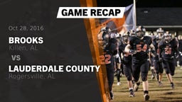 Recap: Brooks  vs. Lauderdale County  2016