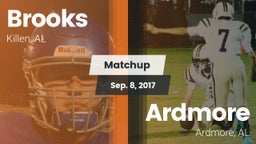 Matchup: Brooks  vs. Ardmore  2017