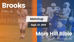 Matchup: Brooks  vs. Mars Hill Bible  2019