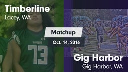 Matchup: Timberline High vs. Gig Harbor  2016