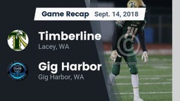 Recap: Timberline  vs. Gig Harbor  2018