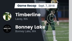 Recap: Timberline  vs. Bonney Lake  2018