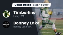 Recap: Timberline  vs. Bonney Lake  2019