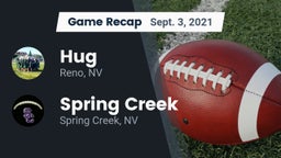 Recap: Hug  vs. Spring Creek  2021