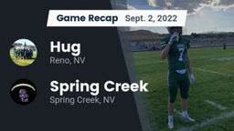 Recap: Hug  vs. Spring Creek  2022