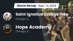 Recap: Saint Ignatius College Prep vs. Hope Academy  2018