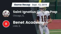 Recap: Saint Ignatius College Prep vs. Benet Academy  2019
