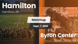 Matchup: Hamilton  vs. Byron Center  2018