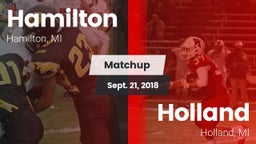 Matchup: Hamilton  vs. Holland  2018