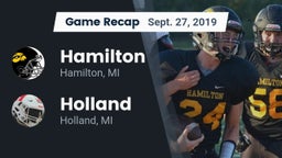Recap: Hamilton  vs. Holland  2019