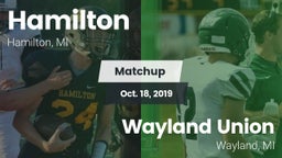 Matchup: Hamilton  vs. Wayland Union  2019