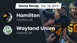 Recap: Hamilton  vs. Wayland Union  2019