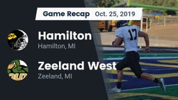 Recap: Hamilton  vs. Zeeland West  2019
