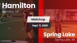 Matchup: Hamilton  vs. Spring Lake  2020