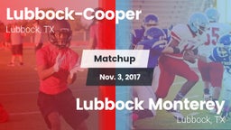 Matchup: Cooper  vs. Lubbock Monterey  2017