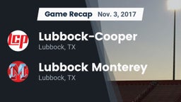 Recap: Lubbock-Cooper  vs. Lubbock Monterey  2017