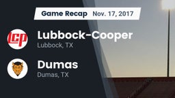 Recap: Lubbock-Cooper  vs. Dumas  2017