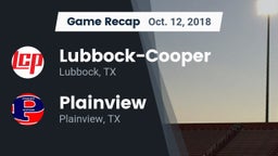 Recap: Lubbock-Cooper  vs. Plainview  2018