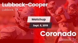 Matchup: Cooper  vs. Coronado  2019