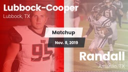 Matchup: Cooper  vs. Randall  2019