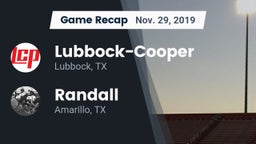 Recap: Lubbock-Cooper  vs. Randall  2019