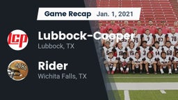 Recap: Lubbock-Cooper  vs. Rider  2021