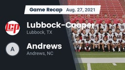 Recap: Lubbock-Cooper  vs. Andrews  2021