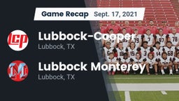 Recap: Lubbock-Cooper  vs. Lubbock Monterey  2021