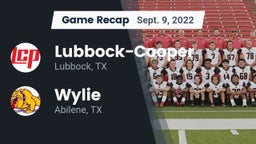 Recap: Lubbock-Cooper  vs. Wylie  2022