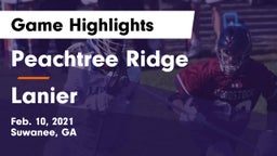 Peachtree Ridge  vs Lanier   Game Highlights - Feb. 10, 2021