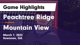 Peachtree Ridge  vs Mountain View  Game Highlights - March 7, 2022