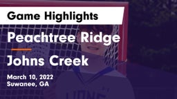 Peachtree Ridge  vs Johns Creek  Game Highlights - March 10, 2022