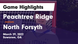 Peachtree Ridge  vs North Forsyth  Game Highlights - March 29, 2022