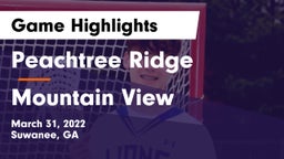 Peachtree Ridge  vs Mountain View  Game Highlights - March 31, 2022
