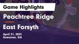 Peachtree Ridge  vs East Forsyth  Game Highlights - April 21, 2023