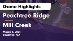 Peachtree Ridge  vs Mill Creek  Game Highlights - March 1, 2024